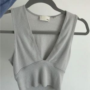 Wilfred grey cropped tanktop